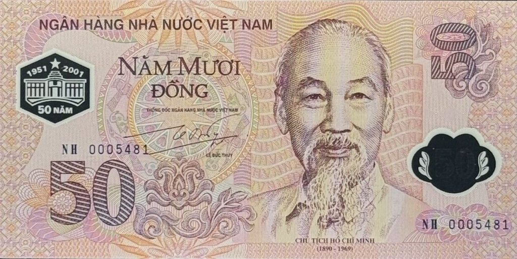 VIETNAM 50 DONG 2001 " Commemorative "