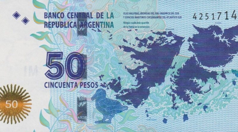 50 Pessos Commemorative Malvinas Islands banknote