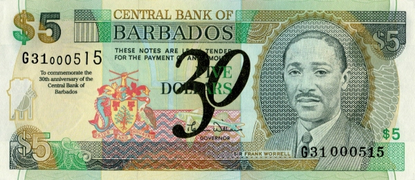 (2002) "30th Anniversary of the Central Bank of Barbados" Commemorative Issue