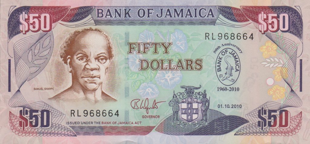 The 2010 Bank of Jamaica 50-Dollar Commemorative Banknote: